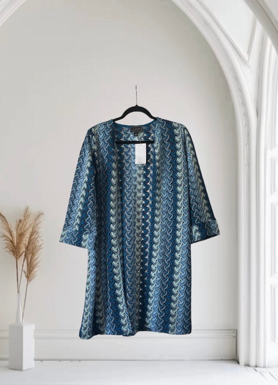 G by Giuliana XS Cover-Up Sheer Blouse Top Open Front :)